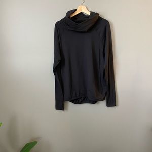 LULULEMON | Black Crossover Cowlneck Top Size 8